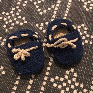 Baby crochet boat shoes